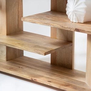 Premium Designer Wooden Bookshelf for <b>Office</b> and Library Solid Wood Multi <b>Shelf</b> Storage Unit for Home Study Room <b>Office</b> - Product Image 5