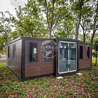 Nouvelle maison préfabriquée en conteneur d'acier extensible de 20 à 40 pieds, appartement de 2 à 4 chambres, design moderne et luxueux, certifié CE