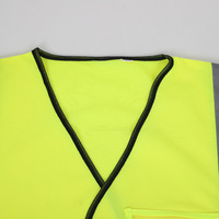 Gilet de sécurité réfléchissant haute visibilité ANTMAX avec poche transparente pour carte d'identité, pour les travailleurs routiers et sanitaires