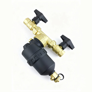 Préfiltre magnétique automatique domestique pour système de chauffage par le sol hydronique, en laiton, 12000GS, filtre de chaudière facile à nettoyer - Product Image 2