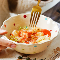 Bol de service en porcelaine de cuisine, vaisselle colorée pour les fêtes, ustensiles de cuisson personnalisés, ramequins, bols à soupe et à salade, bols ronds en céramique