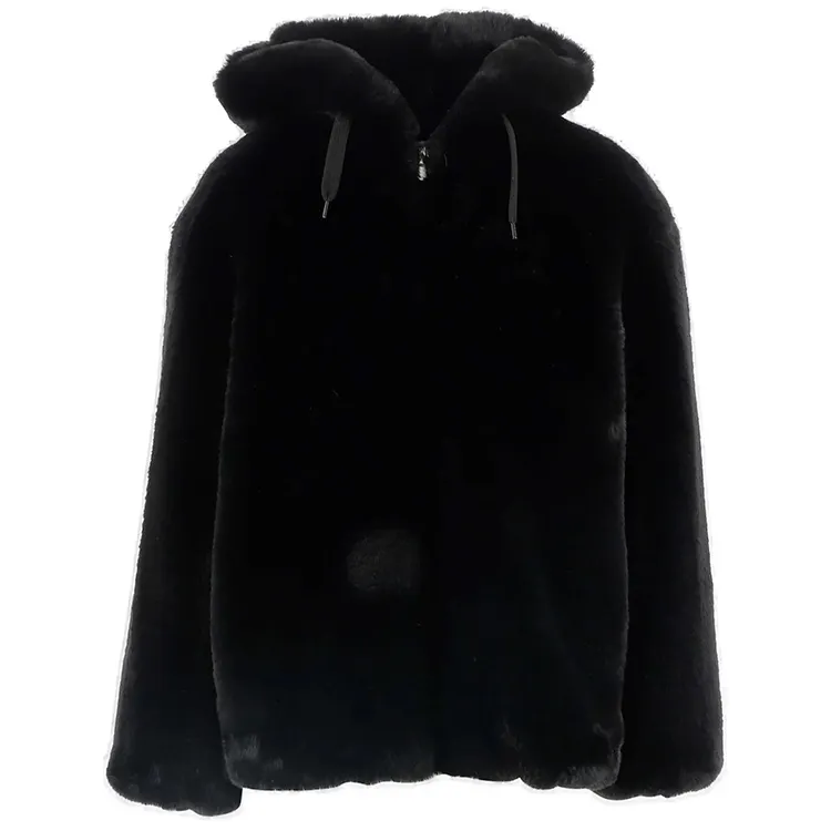DiZNEW Winter 2022 Korean version imitation rabbit fur coat jacket female wool loose thick lamb wool hooded coat