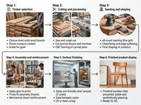 Silla de Comedor de Madera de Cerezo, Madera Sólida, Fabricante, Venta al Por Mayor Directa de Fábrica, Proveedor de Carga a Granel en Contenedores, Fácil Montaje KD