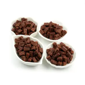 OEM ODM High Protein Freeze Dried Beef Cubes Pet Treats Bulk Frozen Meat Pet Food For Dog