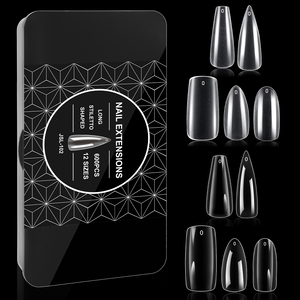 600 piezas de placas finas sin arañazos para decoración de <span class=keywords><strong>uñas</strong></span>, <span class=keywords><strong>cortas</strong></span>, largas, semimate, transparentes, <span class=keywords><strong>mate</strong></span>, <span class=keywords><strong>uñas</strong></span> postizas, patrón cuadrado - Product Image 6