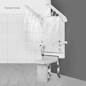 Complete Set Bathroom Seating Bath Shower Chair Adjustable Shower System For Medical Care Elder Disabled Easy Bathing