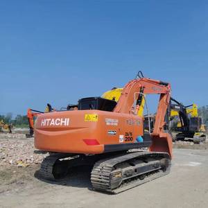 Excavadora Usada Japonesa 95% Nueva, Hitachi ZX200 Original de 20 Toneladas, Excavadora de Orugas Hitachi 200 de Segunda Mano en Venta - Product Image 2
