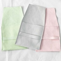 Pochette à bijoux personnalisée en velours avec rabat, surface douce type daim, anti-rayures pour bagues, boucles d'oreilles, colliers