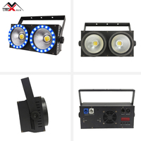Projecteur LED SMD portable 250W à 2 yeux COB avec contrôle DMX RGB, stroboscope IP20 1-20Hz pour événements, scènes, mariages et fêtes