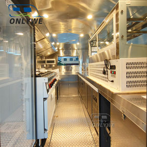 12ft 모바일 치킨 케밥 바베큐 음식 트럭 오렌지 모바일 타코 핫도그 패스트 푸드 트레일러 전체 주방 장비 판매 - Product Image 5