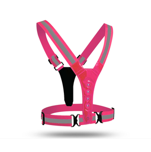 Reflective LED Adjustable EN 20471 Certified Premium Promotional Polyester <b>Vest</b> Thermal Transfer Printed Walk/<b>Run</b> Events - Product Image 5