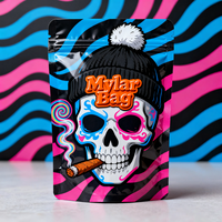 Sachet refermable personnalisé imprimé, petite taille 3,5, en Mylar PE, anti-odeur, pour chips, gâteaux et autres petits snacks