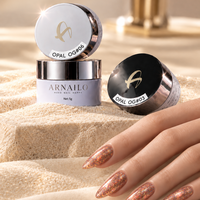 Vernis à ongles gel Aurora Ice Flakes 3D Fire Opal UV LED, gel pailleté irisé, non toxique, pour nail art, manucure, vente en gros, usage en salon