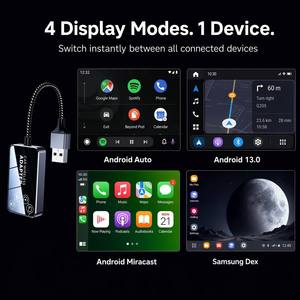 Adaptateur CarPlay sans fil certifié CE RoHS, <span class=keywords><strong>dongle</strong></span> OEM ODM avec logo personnalisé, garantie 1 an, fournisseur d'usine - Product Image 1