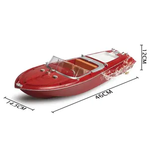 Groothandel Speelgoed Rc Schip 2.4G Hoge Snelheid 25 Km/h Elektronische Vintage Raceboot Speelgoed Rc Boot Voor Kinderen Dwl Sk-1