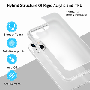 Coques de téléphone portable en TPU+Acrylique anti-chocs et anti-chute, finition mate, pour <span class=keywords><strong>iPhone</strong></span> 14 <span class=keywords><strong>Pro</strong></span>/Max, 3 couleurs au choix, vente en gros à Shenzhen - Product Image 6