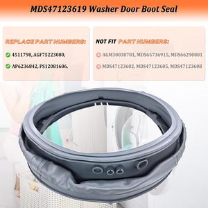 Joint d'étanchéité de porte de lave-linge MDS47123619 en caoutchouc rond durable pour modèles WM3080CW WM3180CW WM3270CW WM3500CW WM3670HVA - Product Image 2
