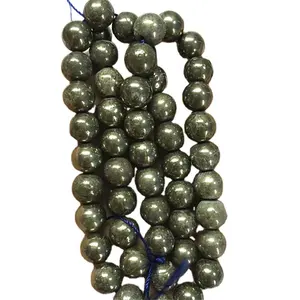 Atacado Natural Pirita (Hematita) 4 milímetros 6mm 8 milímetros beads forma Redonda e lisa pedras preciosas cordas