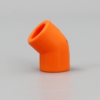 Coude de tuyauterie en PPR vert, coloré, 20-110 mm, 45 degrés °   Coude