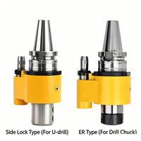Mandrin de fraisage à refroidissement interne CNC robuste BT50 BT40 OSL à verrouillage latéral avec support de trou d'huile et queue Weldon