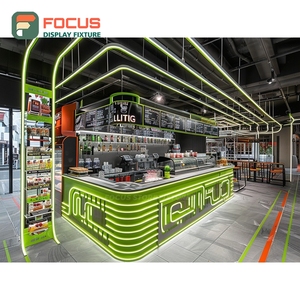 Exhibidor de Café Premium, Estante Alto para Tazas, Exhibidor de Productos de Roble Blanco - Product Image 3