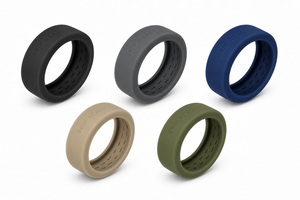 Coque de protection en silicone personnalisée avec logo OEM pour Oura Ring 5/4, Galaxy Ring, RingConn, Ultrahuman, Graphite Grey, nom de marque en relief - Product Image 5