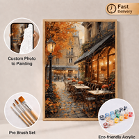 Kit de peinture murale personnalisée par numéros SONGWOO ART pour adultes débutants, paysage acrylique DIY