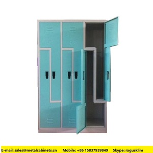 <span class=keywords><strong>Vestiaire</strong></span> <span class=keywords><strong>6</strong></span> portes avec serrures à clé Casier en métal 3X2 Cussets avec portes en Z - Product Image 4