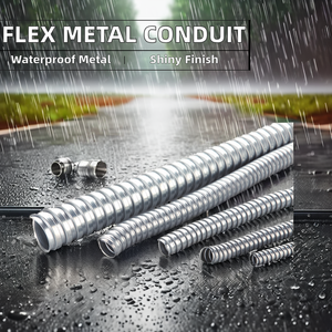 Conduits et raccords flexibles ondulés en acier galvanisé en alliage de zinc à serrure carrée Système de conduits de qualité supérieure - Product Image 5