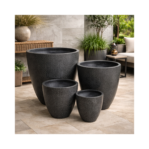 Garden Pots Planters Made In Vietnam <b>Best</b> Price Hand-Carved Fiberglass Flower Pots Sustainable Garden Pots - Product Image 1