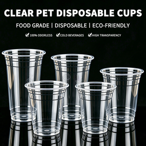 Vaso Desechable <span class=keywords><strong>de</strong></span> Plástico PET Transparente Personalizado con Diseño <span class=keywords><strong>de</strong></span> Taro <span class=keywords><strong>Bobo</strong></span> <span class=keywords><strong>de</strong></span> 9oz, 12oz, 16oz y 20oz para Smoothies, Frutas, Boba, Té con Leche y Bebidas para Llevar - Product Image 2