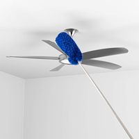 Kit de limpieza de plumero de ventilador de techo de microfibra con poste de extensión