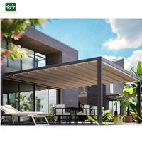 Toit pliant de pergola d'auvent rétractable de conception moderne de véranda toit en pvc toutes saisons
