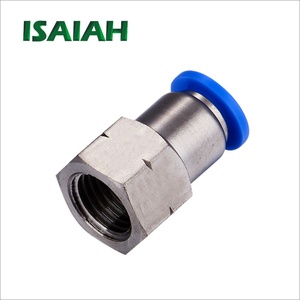Isah מותג מהיר איחוד צינור ישר מחבר pneumatic Pu הדחיפה ב אביזרי צינור פלסטיק - Product Image 3