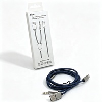 Câble audio AUX MH-264C type C vers 3,5 mm, 2 en 1, cordon audio de charge USB, câble audio auxiliaire pour voiture en alliage d'aluminium