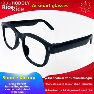 Lunettes de traduction intelligentes IA à commande tactile, batterie 240 mAh, appareil photo, grand modèle, pour appels et écoute de musique - Product Image 3