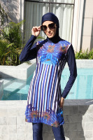 MOTIVE FORCE Oem Qualité Conservateur Maillot De Bain Musulman Imprimé Maillots De Bain De Plage Pour Femmes En Gros Tankinis Maillot De Bain Burkini