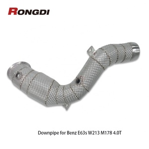 Tuyau d'échappement haute performance en acier inoxydable 304 avec bouclier thermique pour Mercedes Benz E63s W213 M178 4.0T avec filtre à particules OPF - Product Image 4