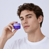 Jolies boîtes en plastique à large ouverture, courtes, rondes, personnalisables, bicolores, portables, 30g, pour cosmétiques et soins de la peau