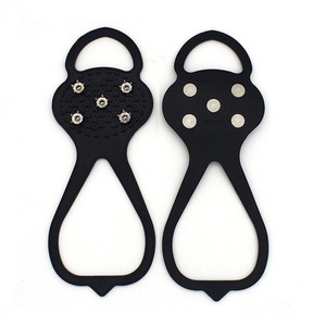 Crampons à glace de taille adulte pour enfants, crampons antidérapants, crampons en acier à 5 crampons pour glace et neige, crampons de traction pour chaussures et bottes - Product Image 4