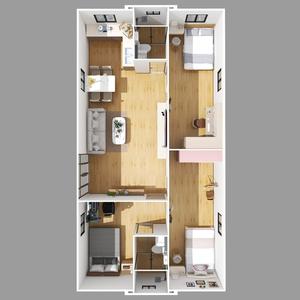 บ้านคอนเทนเนอร์ทรงสี่เหลี่ยมผืนผ้า ดีไซน์ทันสมัย สำหรับอยู่อาศัย - Product Image 5