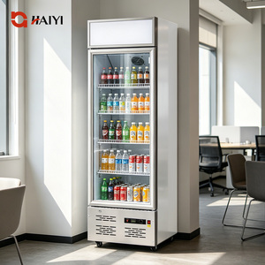 Refrigerador Comercial de Vidrio para Bebidas, Sin Escarcha, Delgado, de Una Puerta, Exhibidor de Bebidas - Product Image 3