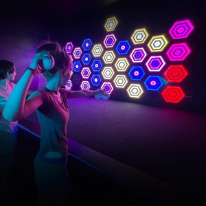 Activer <span class=keywords><strong>le</strong></span> lancer Jeux de réaction sportive Salle de bal Évasion Labyrinthe Arène Activité interactive à lumière LED <span class=keywords><strong>Jeu</strong></span> de balle murale - Product Image 5
