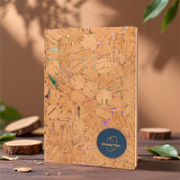 Carnet A5 mignon certifié écologique à couverture rigide, reliure spirale, fermeture en cuir PU ultra-fin avec étiquette, 100 feuilles