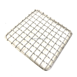 Tapis de gril en fil serti 304SS portable-<span class=keywords><strong>Mini</strong></span> grille de barbecue en maille hexagonale pour poisson, crevettes et légumes | Camping, pique-niques, talonnage - Product Image 2