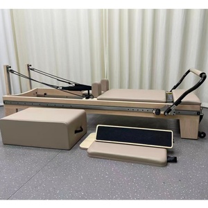 Commercial <b>Pilates</b> Reformer Solid Maple Wood Full Track Adjustable Footbar Durable <b>Pilates</b> Studio <b>Equipment</b> - Product Image 4