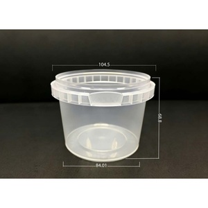 Bol polyvalent transparent en PP de 365 ml, petit format, tasse en plastique portable pour sauces à emporter et dégustation de desserts - Product Image 2