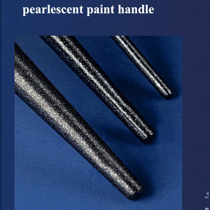 Top qualité 14 pièces bleu fond de teint poudre pinceau Bling diamant strass luxe personnalisé maquillage pinceau ensemble Glitz <span class=keywords><strong>Glam</strong></span> - Product Image 4