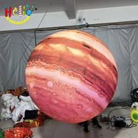 Planétarium Décoration Géant LED Éclairé Gonflable Système Solaire Planètes Gonflable Jupiter