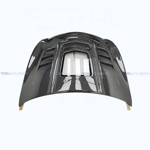 For 2008-2013 Infiniti G37 Coupe Carbon Fiber <b>Clear</b> Engine Glass Window Vented Hood Bonnet For Skyline 370GT CKV36 - Product Image 5